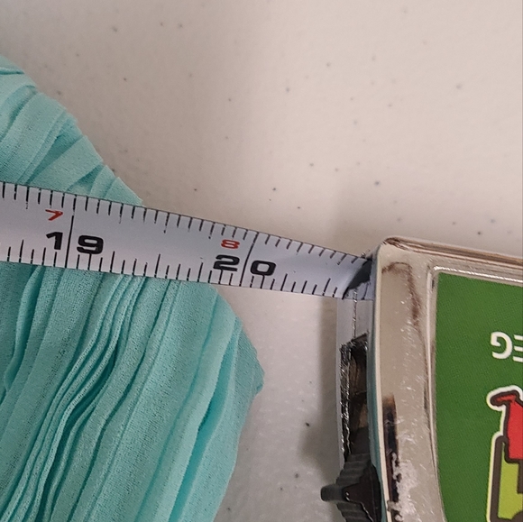 New with Tags Ever Pretty Chiffon Teal Blue Maxi Dress size 16 - Picture 6 of 7